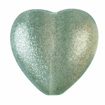 GBHRT-FPS-893 - Czech Glass Heart - Light Mint
